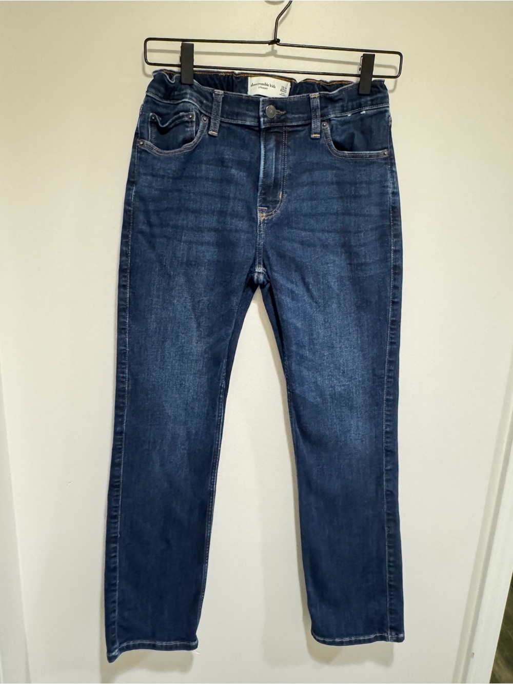 abercrombie kids Dark Blue Straight Leg Jeans